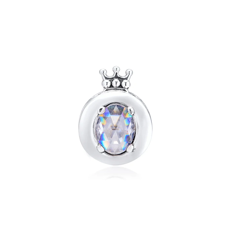 

Fits CKK Bracelet Genuine 925 Sterling Silver Sparkling Crown O Charm Women Jewelry Beads for DIY Making kralen Berloques