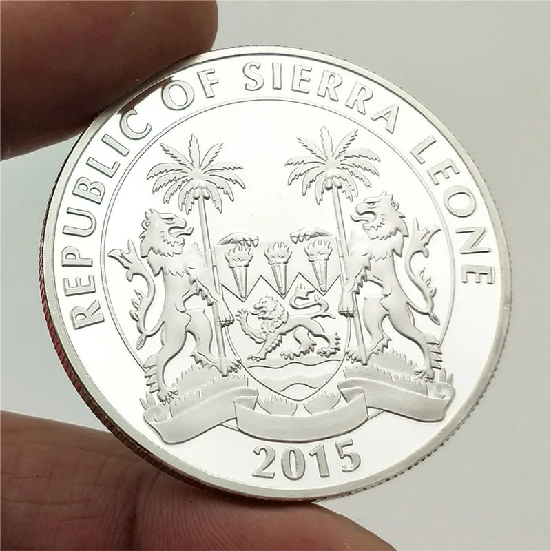 Новое прибытие парк динозавр памятная монета позолоченные посеребренные Монеты