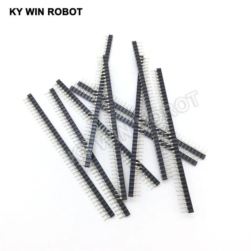 10 шт./лот 40 P гнездовой штырьковый разъем 1x40 Pin 2 54 круглый соединитель 1*40 отверстие