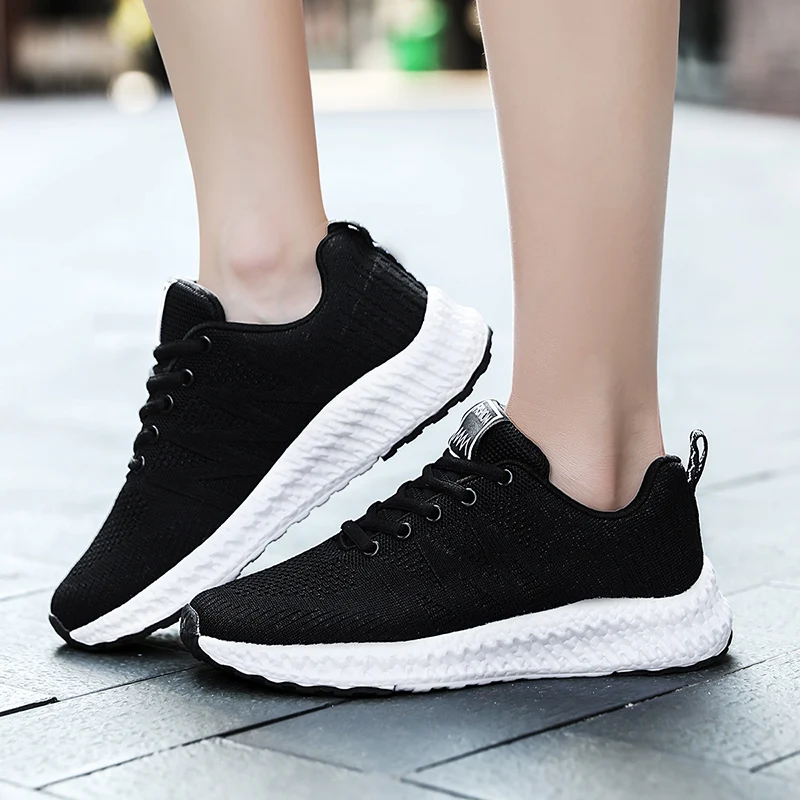 

Women Casual Shoes Fashion Breathable Walking Mesh Flat Shoes Woman White Sneakers Women 2021 Tenis Feminino Female Shoes
