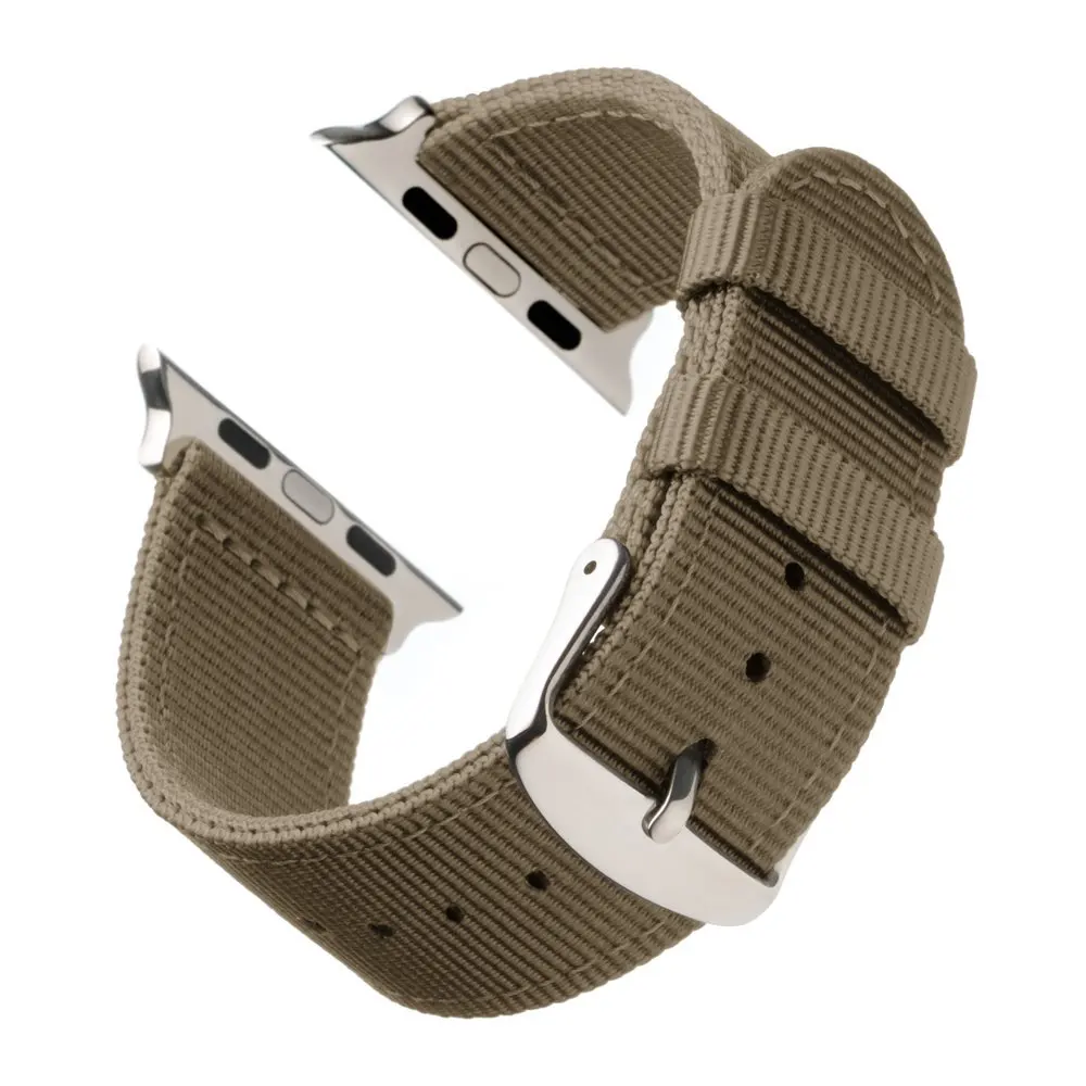 Khaki White Eastar легкий дышащий водонепроницаемый нейлоновый ремешок для apple watch 5 ремешок 42 мм 38 мм для iWatch serise 4 3 2 1 ремешок для часов - Цвет ремешка: Khaki White