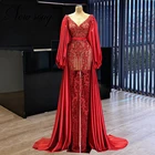 Женское вечернее платье с кристаллами, красное винтажное платье знаменитости, платье для выпускного вечера, вечерние нее платье Среднего Востока, 4 вида, 2021