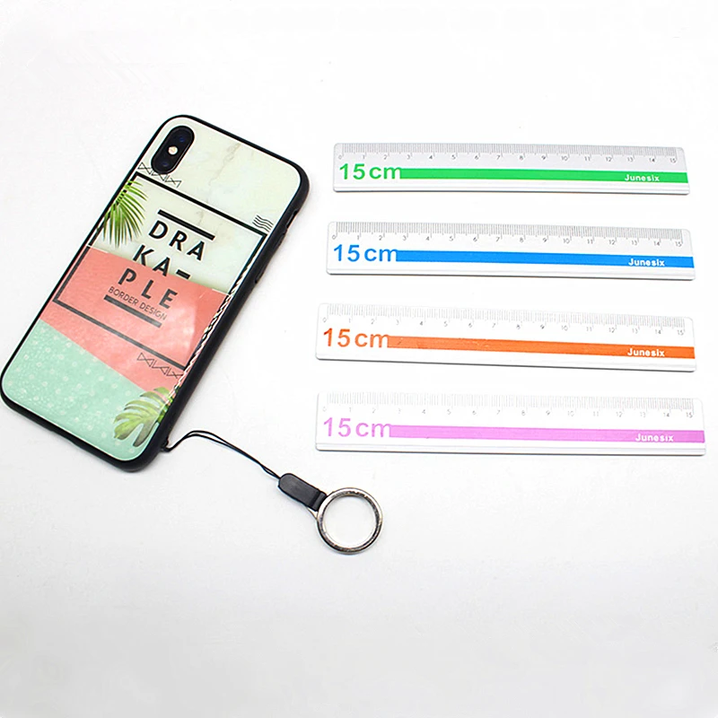 Металлическая Алюминиевая линейка высокого качества 15 см прямая Линейка