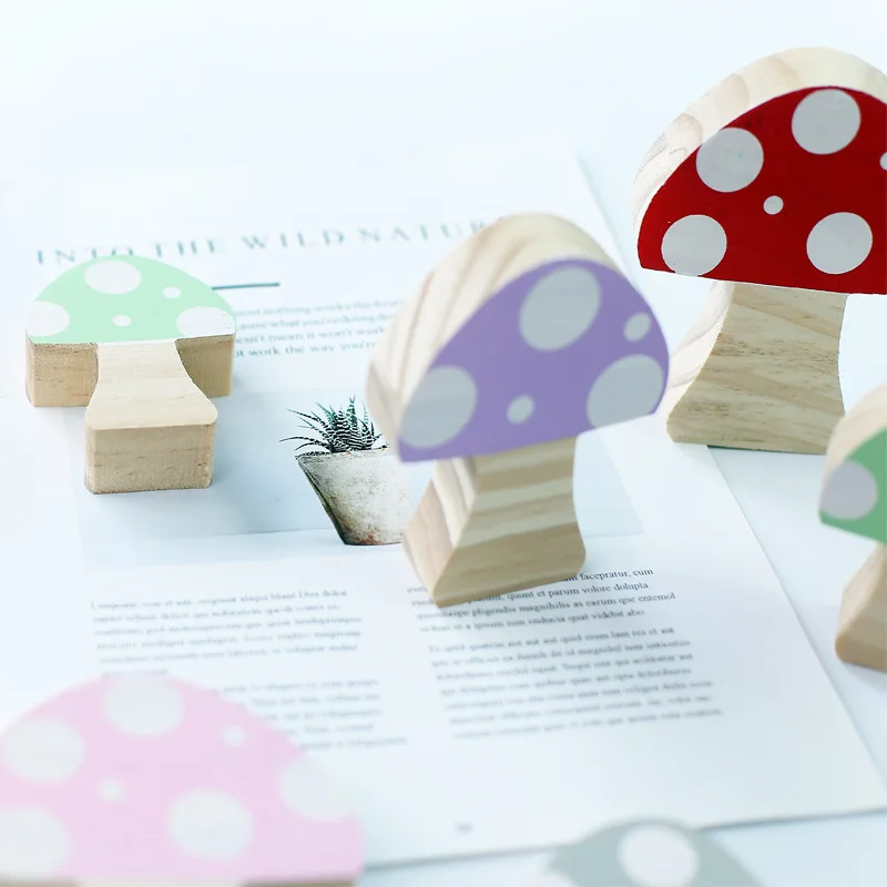 3 шт./компл. деревянный грибок строительные блоки украшения INS скандинавский