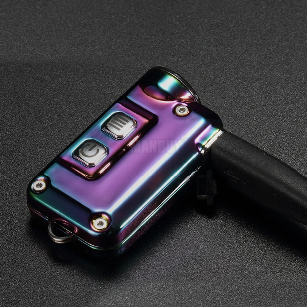 Nitecore Тини SS USB перезаряжаемые из нержавеющей стали светодиодная подсветка ключа