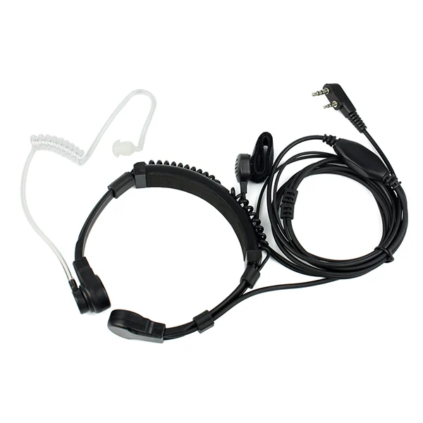 Горячая 3c-выдвижная гарнитура с микрофоном и креплением на горле PTT рация наушник