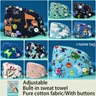 Хлопковая шапка с принтом для мужчин и женщин, шапка для доктора и работы, для клинической хирургии, Абсорбирующая пот