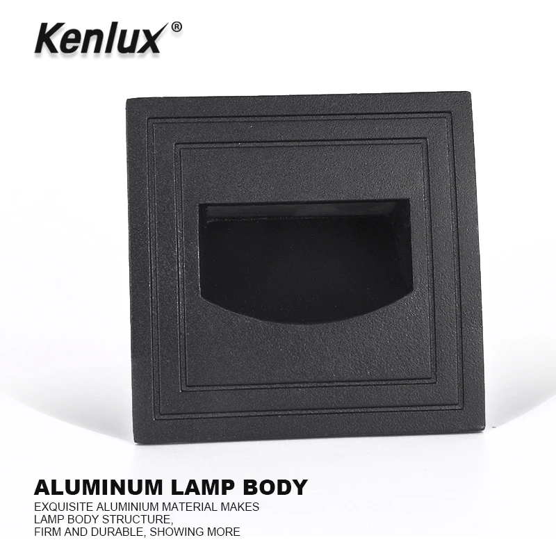 Светодиодный светильник для лестницы Kenlux s 3 Вт 58*58 мм/5 86*86 мм|Уличные настенные