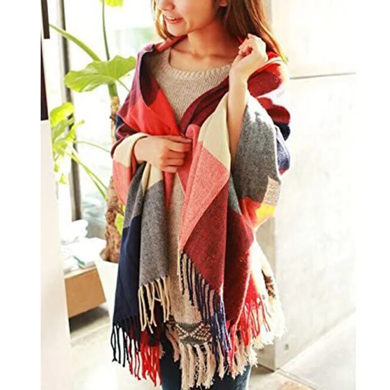 

Шарф женский кашемировый, на осень и зиму