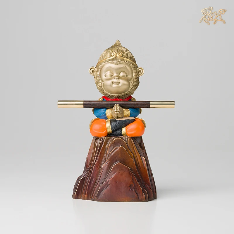 

Китайские мифологические символы, медные изделия, обезьянка, модель Fengshui, украшение для дома и офиса, деловой подарок