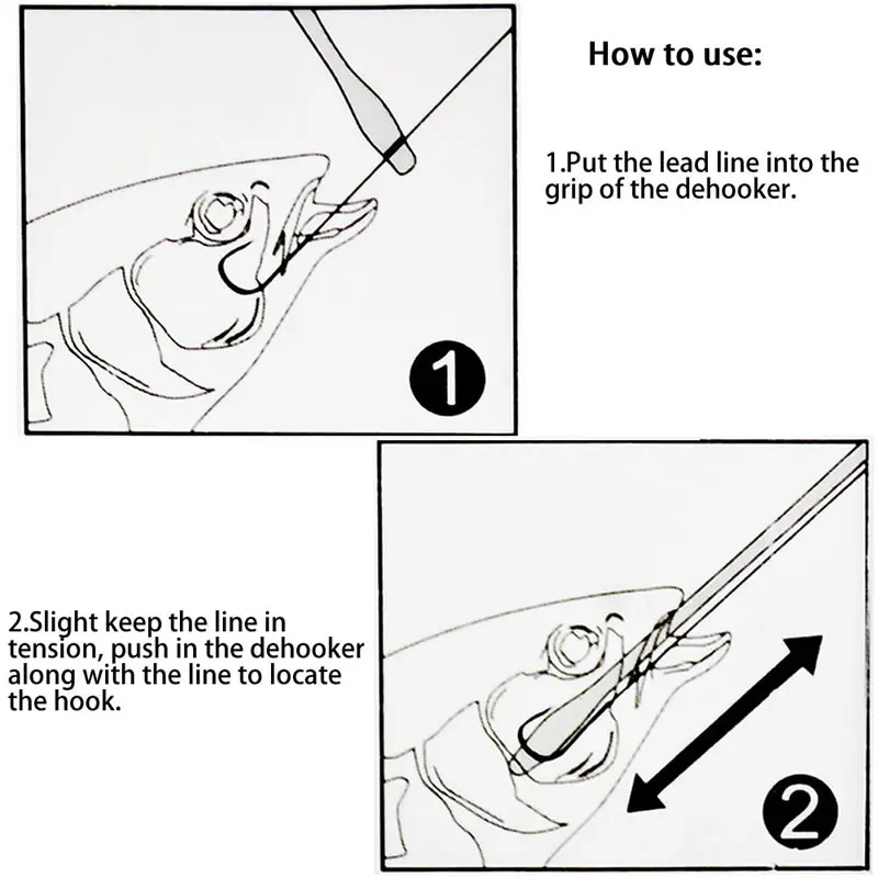

Fishing Hook Remover Detacher Extractor Tackle Removal Tool With Strap Portable