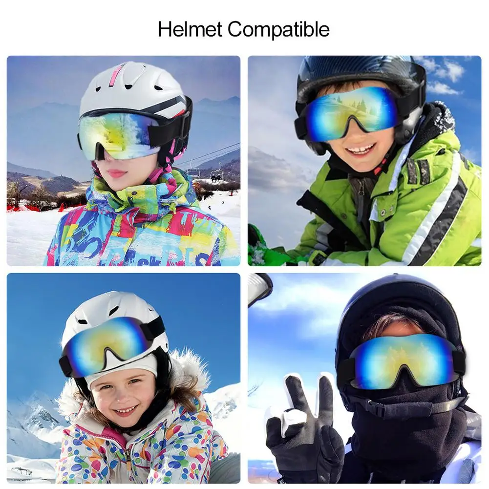

Snowboard Skiing Goggles Glasses Gear Skiing Sports Adult Anti-fog UV Dual Lens Sand-proof Glasses For Men Women Winter Ski