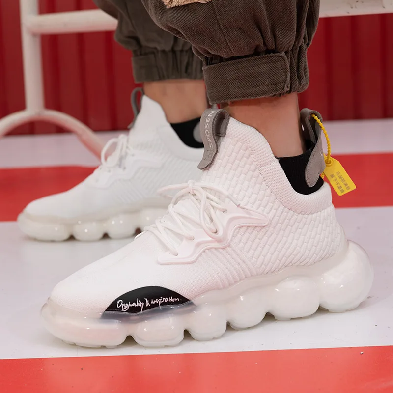 

Male Shoe White Trainers Summer Breathable Men Running Shoe Sneakers Casual Shoes Sport 2020 Black Man For Men's High Top