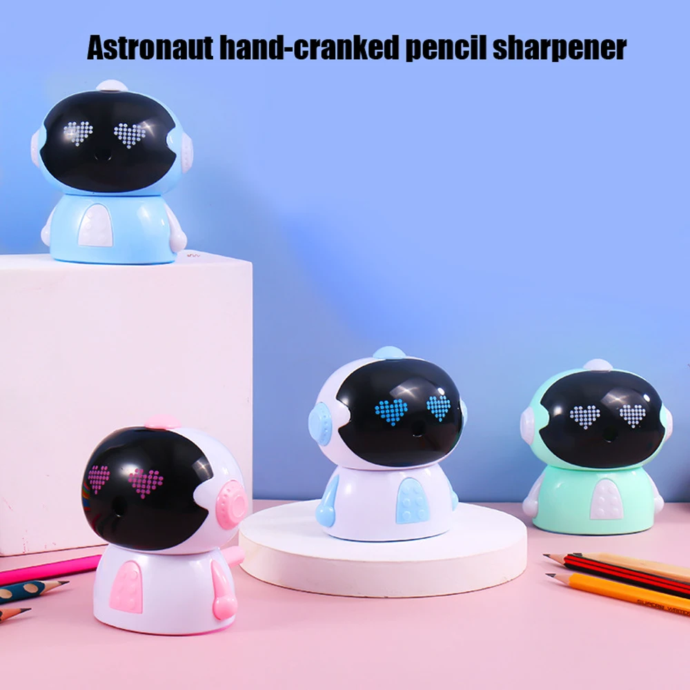 

4 шт. Новинка точилка для карандашей мультяшный робот стиль для разных размеров наконечников долговечное лезвие школьные канцелярские принадлежности точилка с рукояткой
