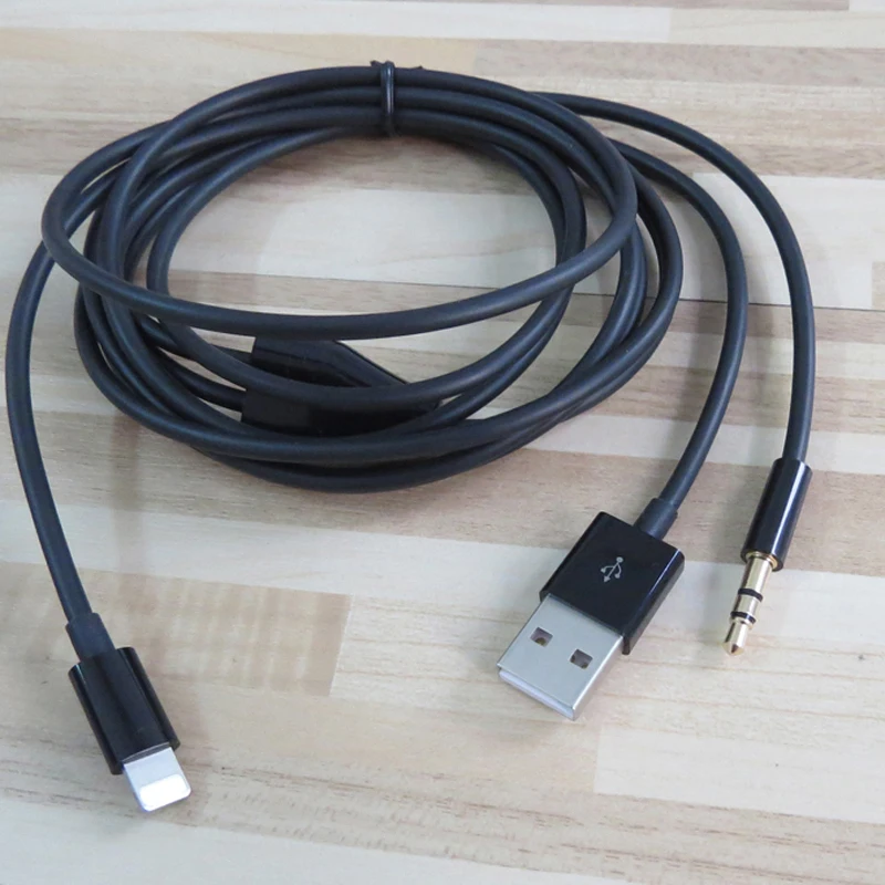 2 м 6 футов 8 контактов до 3 5 мм разъем Премиум вспомогательный аудио и USB-кабель для