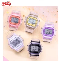 top rate women vintage square watches led male female sports watch couple wristwatch clock male relogio masculino silicone strap