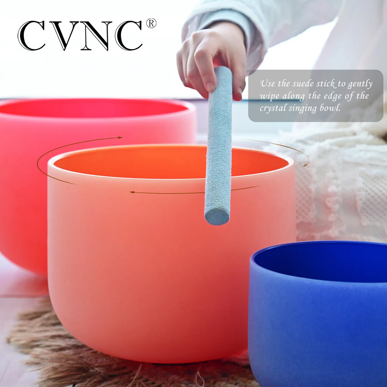 Чакра Note CVNC 6 12 дюймов набор из 7 шт. цветная матовая кварцевая Хрустальная Поющая