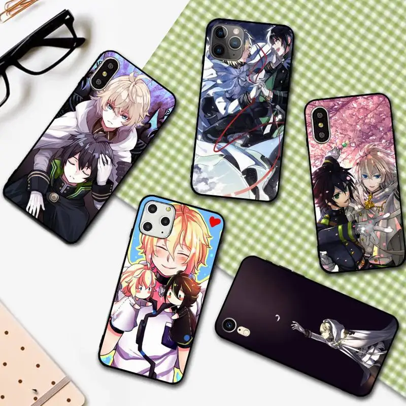 

YNDFCNB Anime Owari no Seraph Of The End Phone Case for iPhone 11 12 13 mini pro XS MAX 8 7 6 6S Plus X 5S SE 2020 XR cover