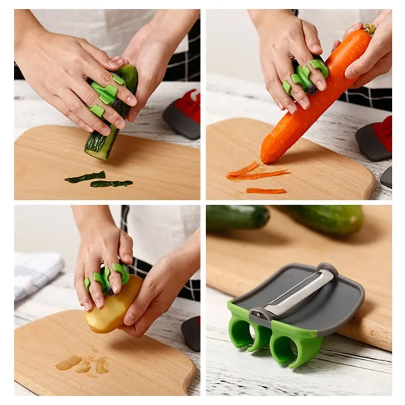 Кухонные гаджеты фруктовая овощечистка пальцевые ручки для очистки картофеля