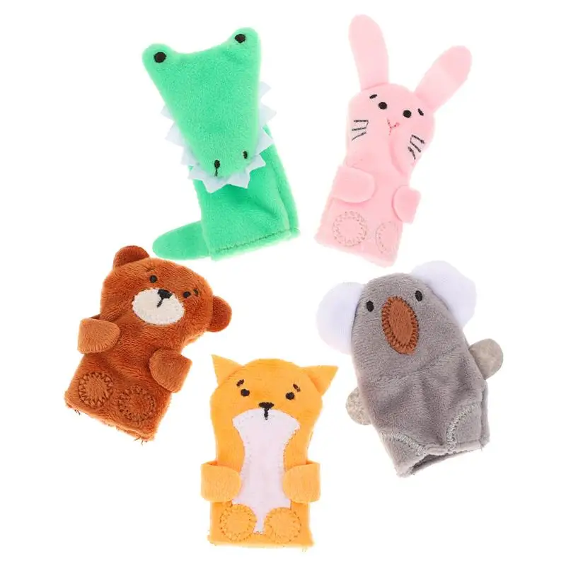 

5pcs Animals Finger Cover Toys Finger Puppets Toys Funny Child Finger Toys