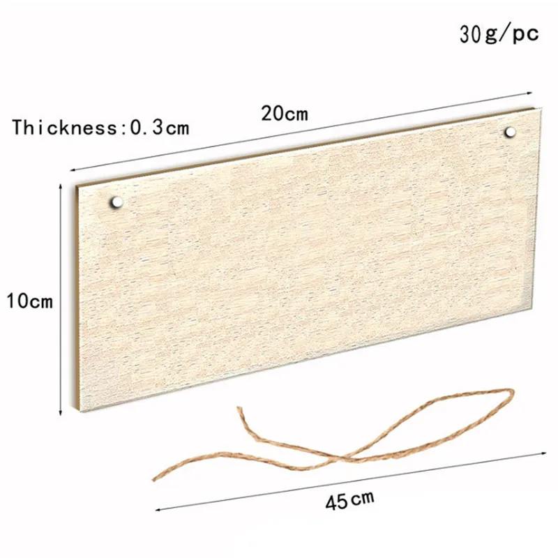 Бирки для собак деревянная подвеска прямоугольная бирка домашних питомцев