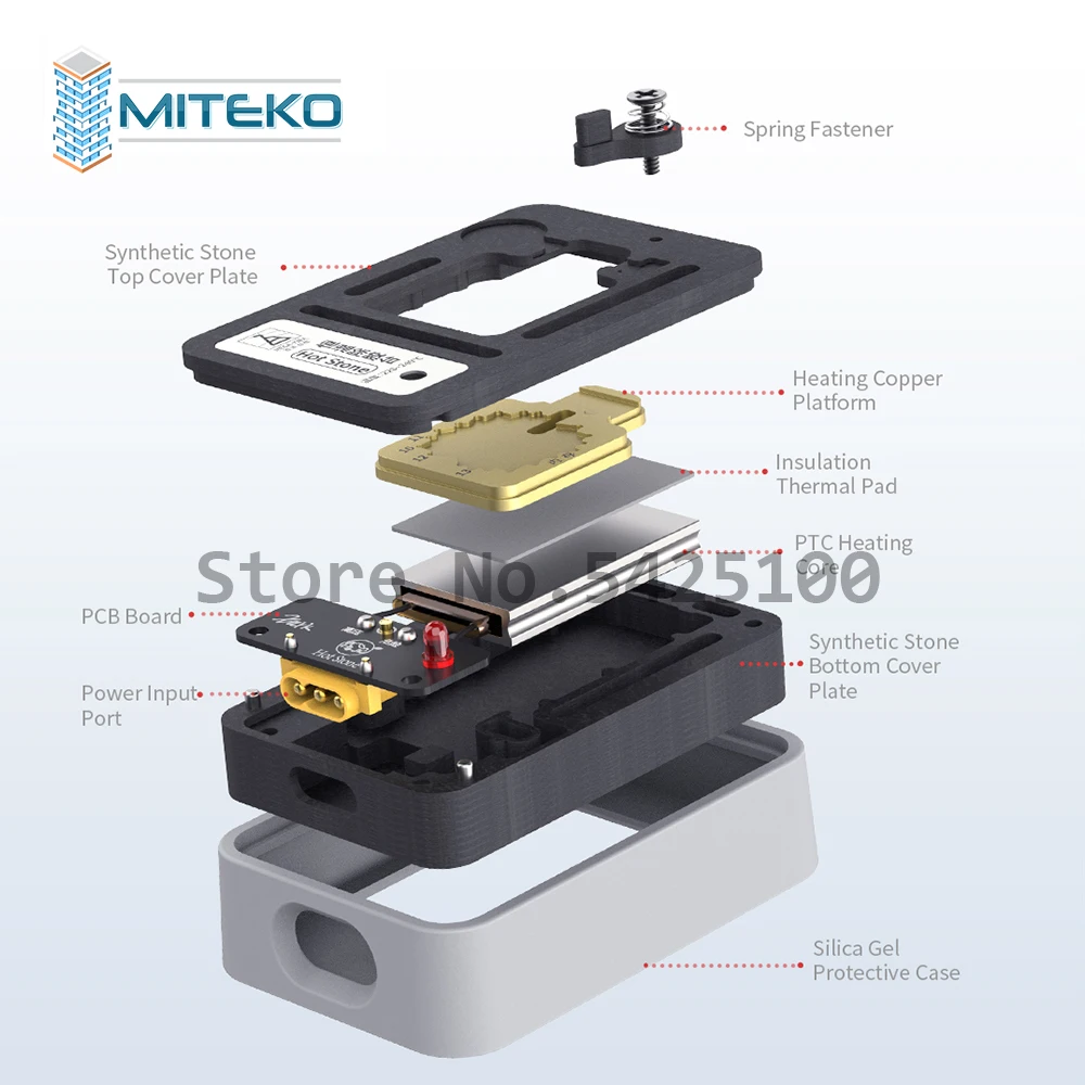 QIANLI Hot Stone Constant Temperature Fixture for PHONE 7-11 Pro Max NAND CPU Fingerprint CHIP Welding Platform Delete Glue | Мобильные