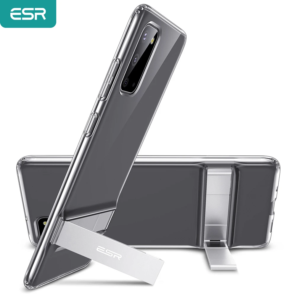 ESR for Samsung Note 10 Plus for S21 Ultra Case Metal Kickstand Steady Case for S20/S21/S10 Plus Ultra for Note 10/20 Ultra