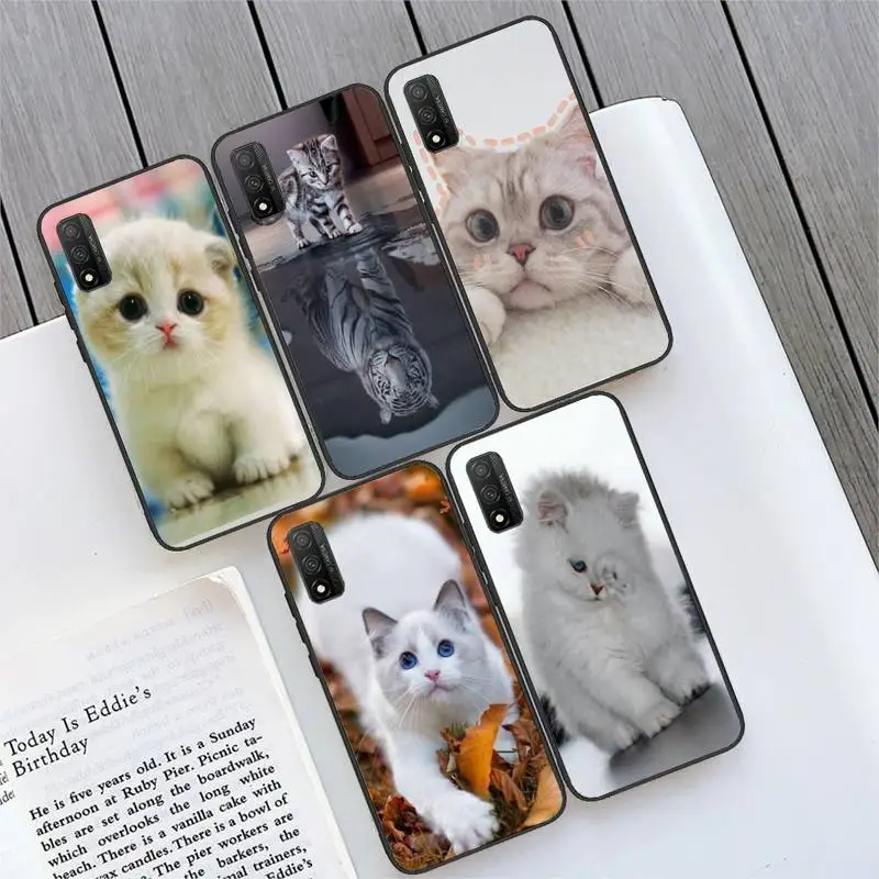 

Small milk cat Phone Case For Huawei P9 P10 P20 P30 P40 pro lite plus Smart Cover Fundas Coque