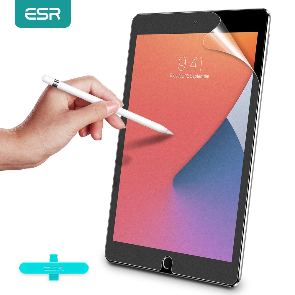 ESR бумага на ощупь Защита экрана для iPad Mini 6 9 8 Air 4 Pro 12 11 2021 2020 5 3 2019 пленка как письма