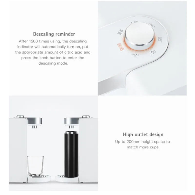 Xiaomi scisare 1800 мл Смарт мгновенный раздатчик горячей воды Регулируемая температура