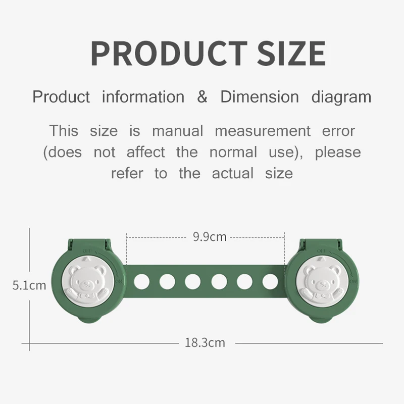 

Baby Child Safety Lock Anti-Pinch Hand Refrigerator Lock Cabinet Door Lock Bendable Baby Drawer Lock