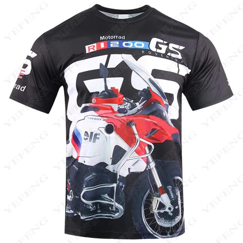 

Motorcycle Printed T Shirt Short Sleeve For BMW G310GS G650GS F650GS F800GS R1150GS R1200GS R1250GS Adventure T Shirt
