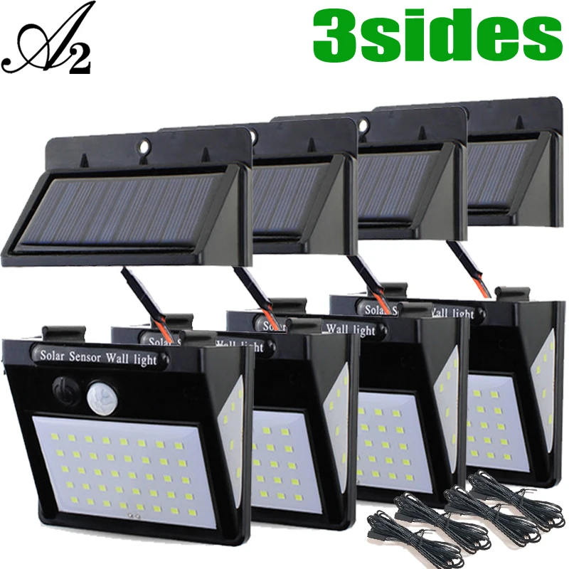 

Freewing LED Solar Garden Lamp PIR Hunman Sensor Wall light Sun Power Lantern Outdoor Indoor Home Waterproof IP 65 Separated