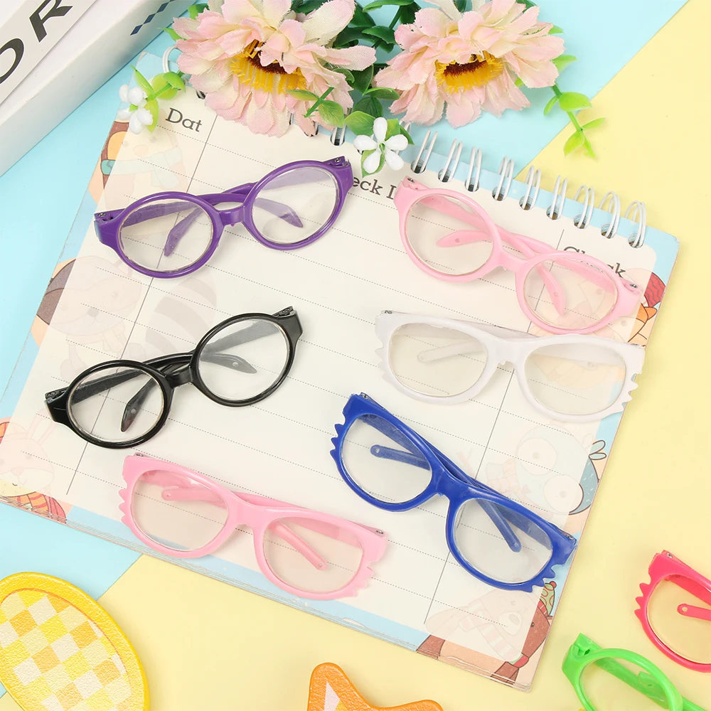 18 Inch Dolls Fashion Cool Miniature Eyeglasses Mini Colorful Doll Glasses Round Frame Eyewear Spectacles Toy Eyeglass | Игрушки и хобби