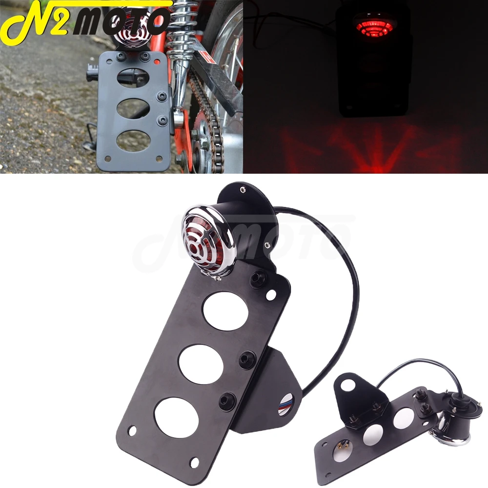 

Задсветильник стоп светильник с креплением на решетку радиатора для Harley Chopper Bobber Sportster