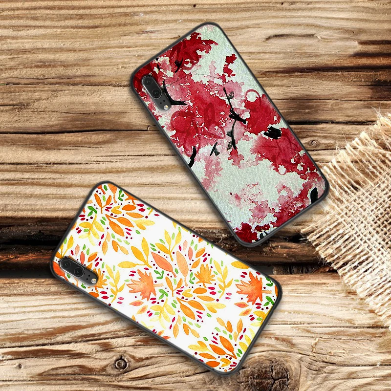 Чехол для Huawei Y6 Y7 2018 Y9 Prime Mate 10 20 Pro 2 3 4 Lite Nova 2i 3i 5i из силикона с рисунком роз.