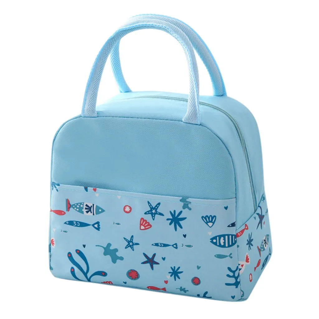 Мультяшная симпатичная сумка для ланча женщин девочек детей термостойкая
