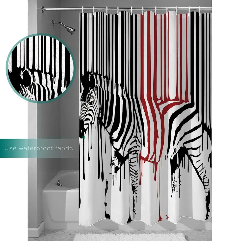 Новая Водонепроницаемая занавеска для душа с изображением Милого Животного