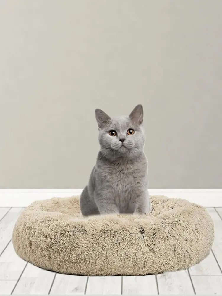 Спальный мешок для собак и кошек теплая зимняя длинная плюшевая мягкая удобная