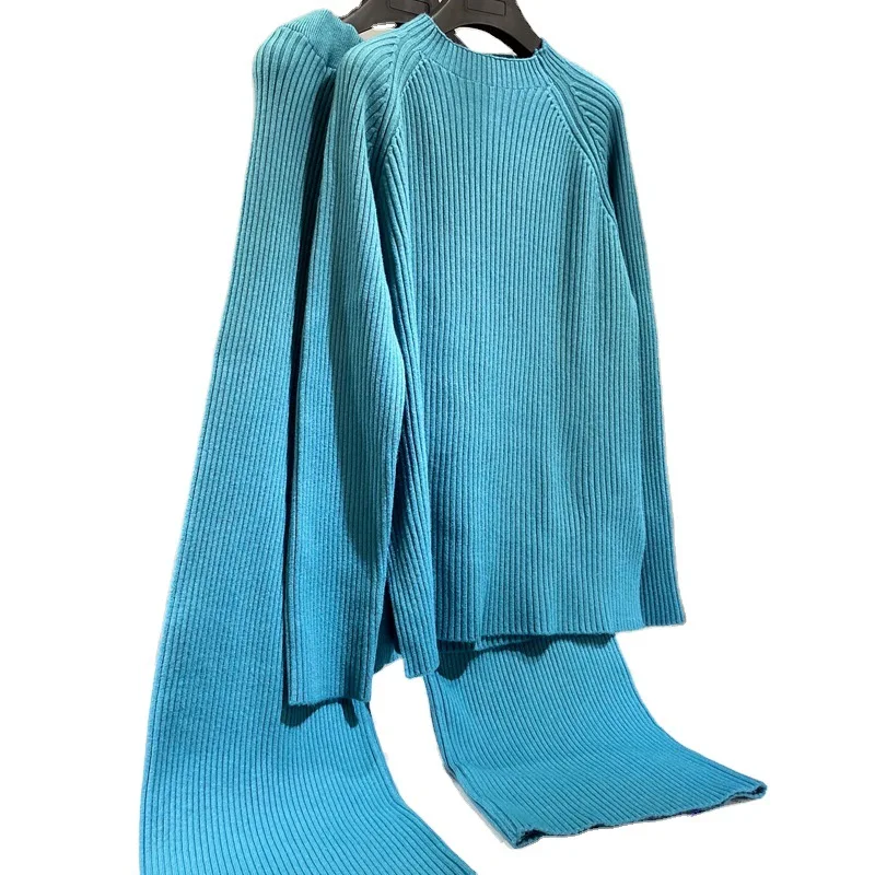 

Women's plus size Long Sleeve Sweaters and Pants 2 Piece Tracksuits Outfits wholesale A234