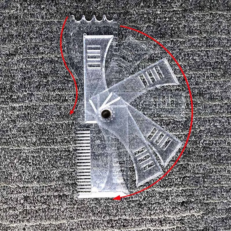 Двухсторонний шаблон для придания формы бороде расческа бороды из АБС-пластика