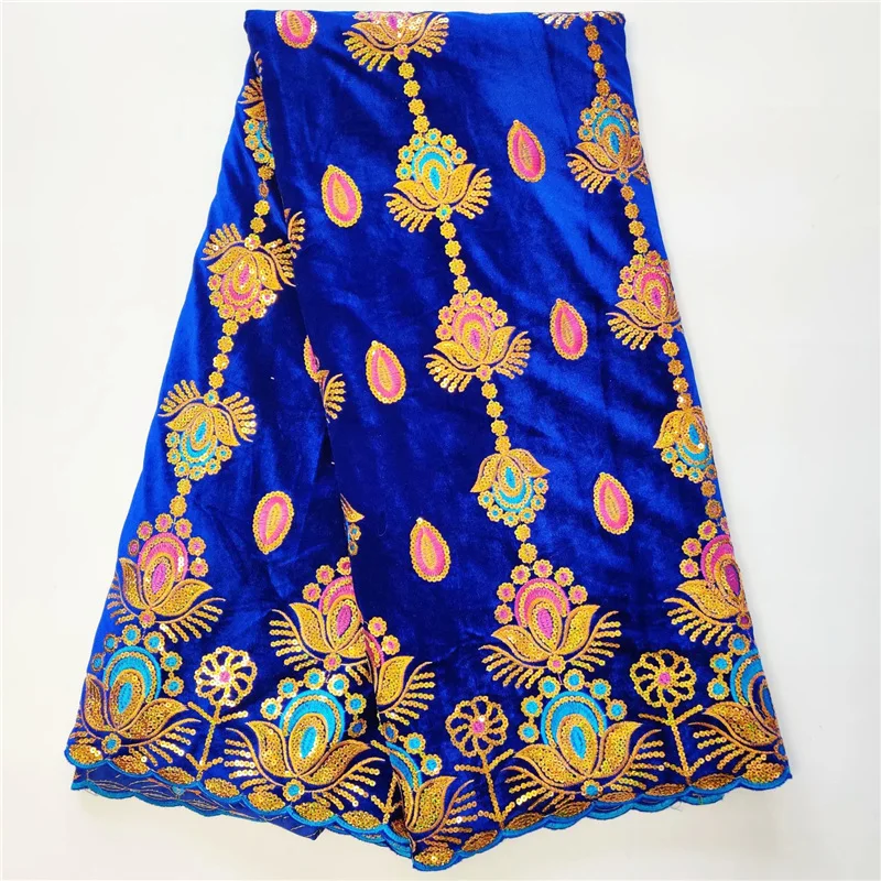 Новейшее бархатное кружевное платье с блестками Женская ткань 2019