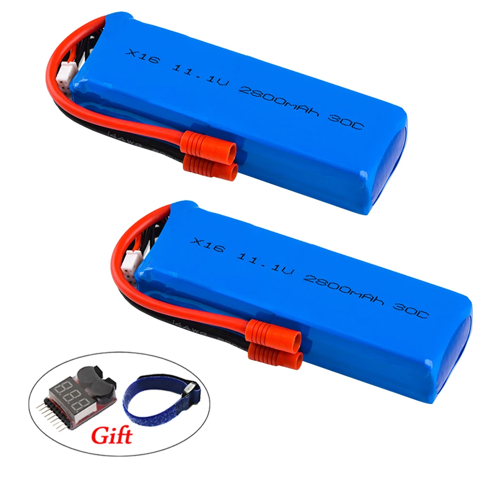 Радиоуправляемая батарея 11 1 V 2800mAh 30C 3S перезаряжаемая Lipo с разъемами типа