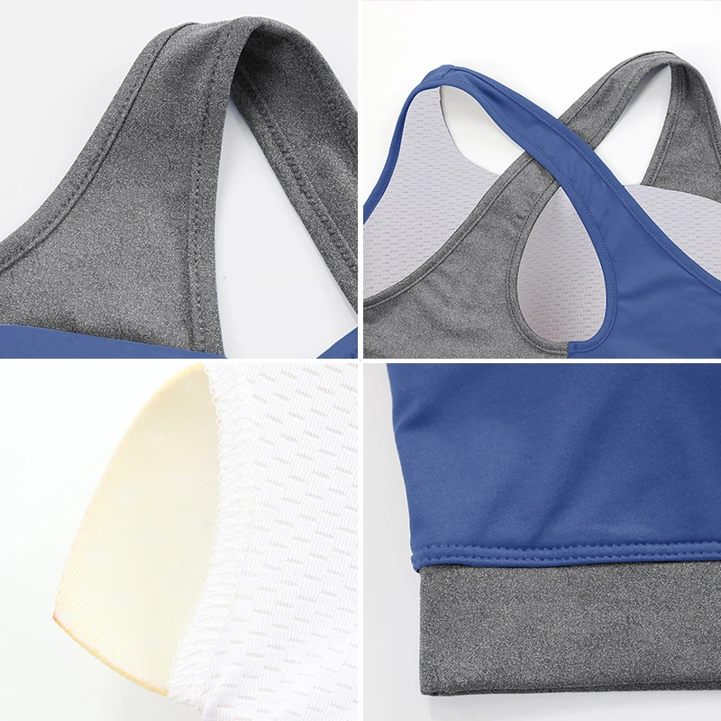 Sexy Sports Bra Top For Fitness Women Push Up Cross Back Yoga Running Gym Femme Active Wear Padded Underwear Crop Tops Female