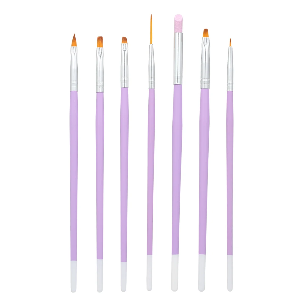 Набор ручек для дизайна ногтей 7 шт. подводка искусственная живопись акриловая