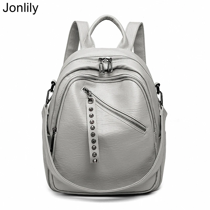 

Jonlily Women's Travel Backpack Female Fashion Shoulder Bag Simple Casual Rucksack Teens Daypack City Pack Purse -KG625