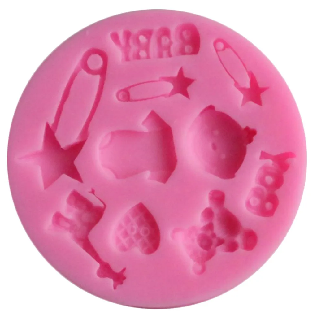 Детские плюшевый Мишка Силиконовая форма Медведь Формочки Для помадок формы