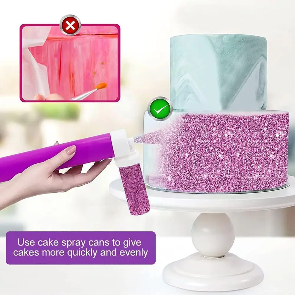 

Cake Manual Airbrush Spray Gun Decorating Spraying Tools Spray Kitchen Cupcakes Coloring Mousse Pastry Desserts Sandblastin P1w7