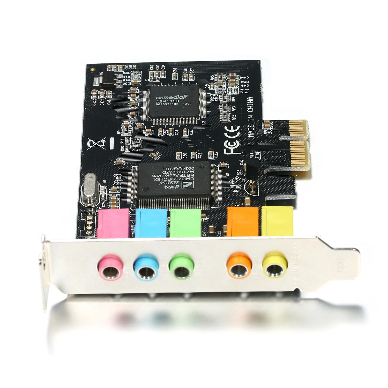 Новая PCI Express x1 E 5 1 каналов CMI8738 чипсет аудио цифровая звуковая карта с