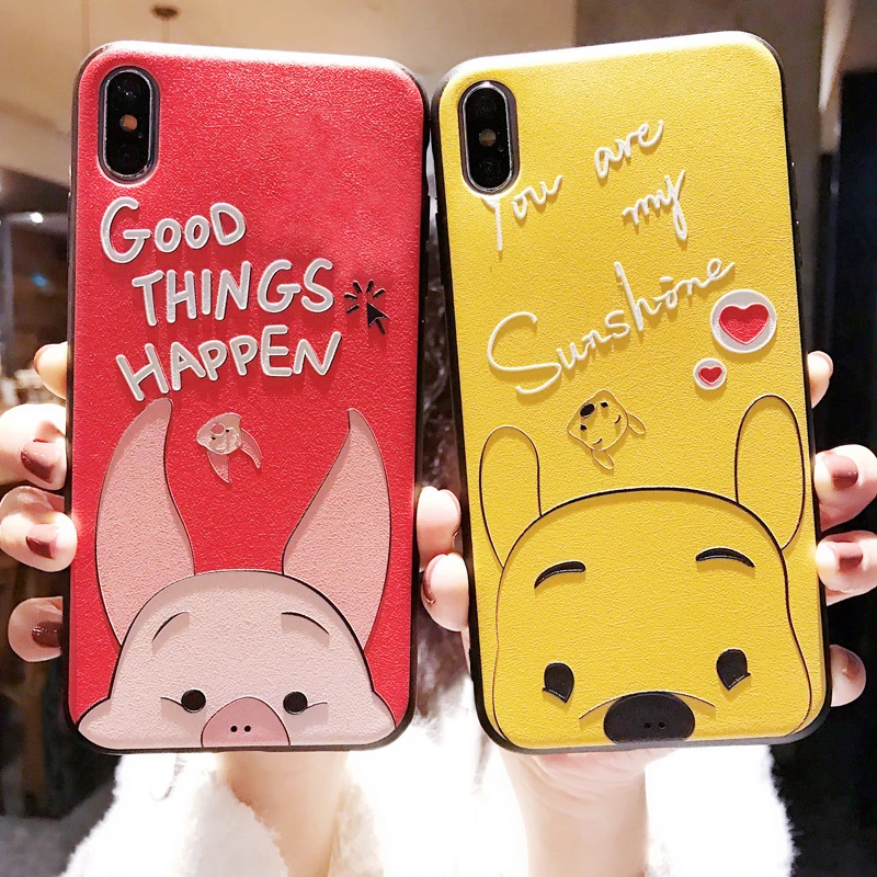 Чехол из ТПУ с 3D тиснением для huawei Honor Play 8X10 Lite mate 20 10 P20 P8 P9 P10 2017 Mini P30 Pro P Smart 2019 чехол